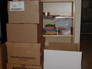 DVD boxes before repacking