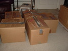 kitchen boxes before repacking